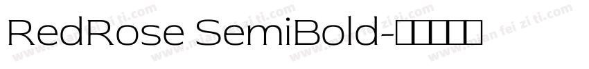 RedRose SemiBold字体转换